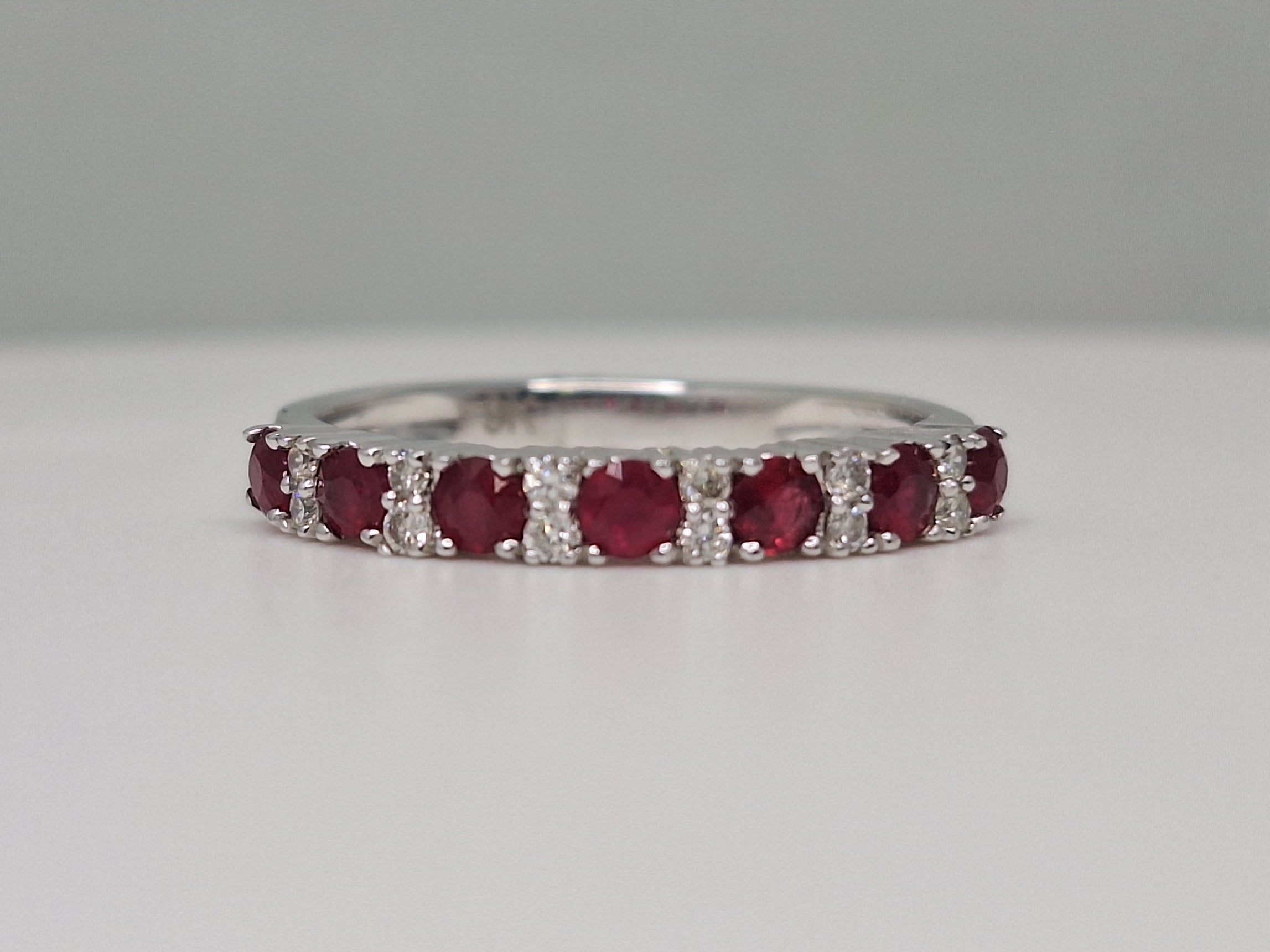 9ct white gold eternity ring