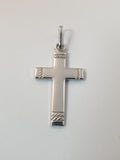 9ct white gold cross