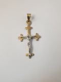 9ct yellow gold crucifix