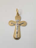 9ct yellow gold crucifix