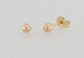 9ct yellow gold 3mm full ball studs.