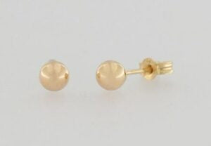 9ct yellow gold 4mm full ball studs.