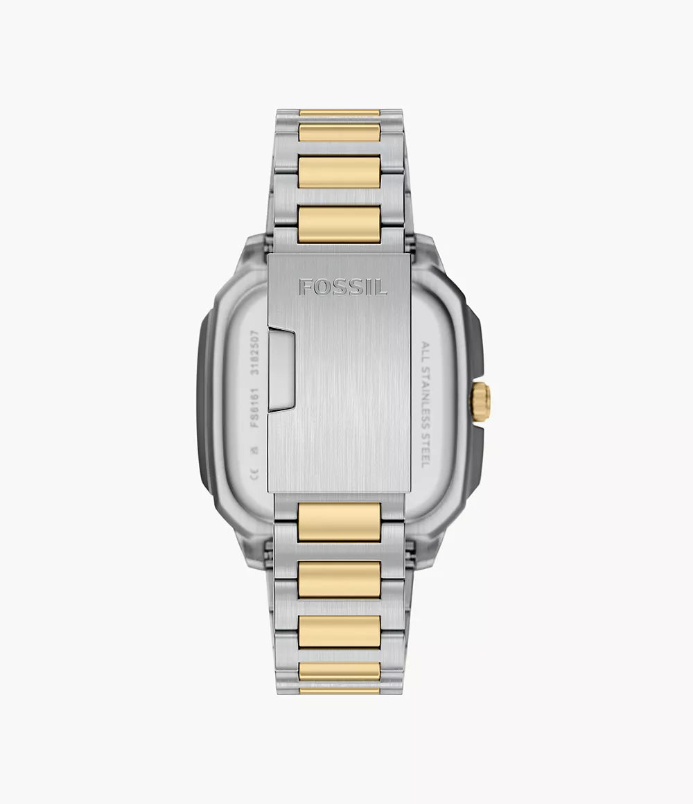 Crosby Three-Hand Date Two-Tone Stainless Steel Watch