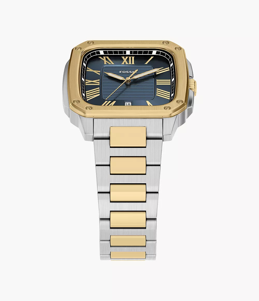 Crosby Three-Hand Date Two-Tone Stainless Steel Watch
