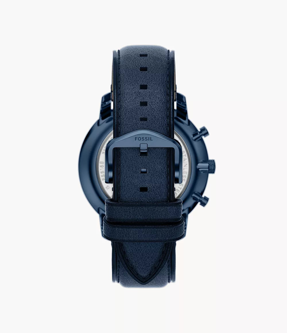 Fossil Neutra Chronograph Navy Leather Watch