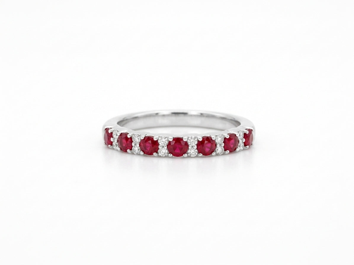 9ct white gold eternity ring