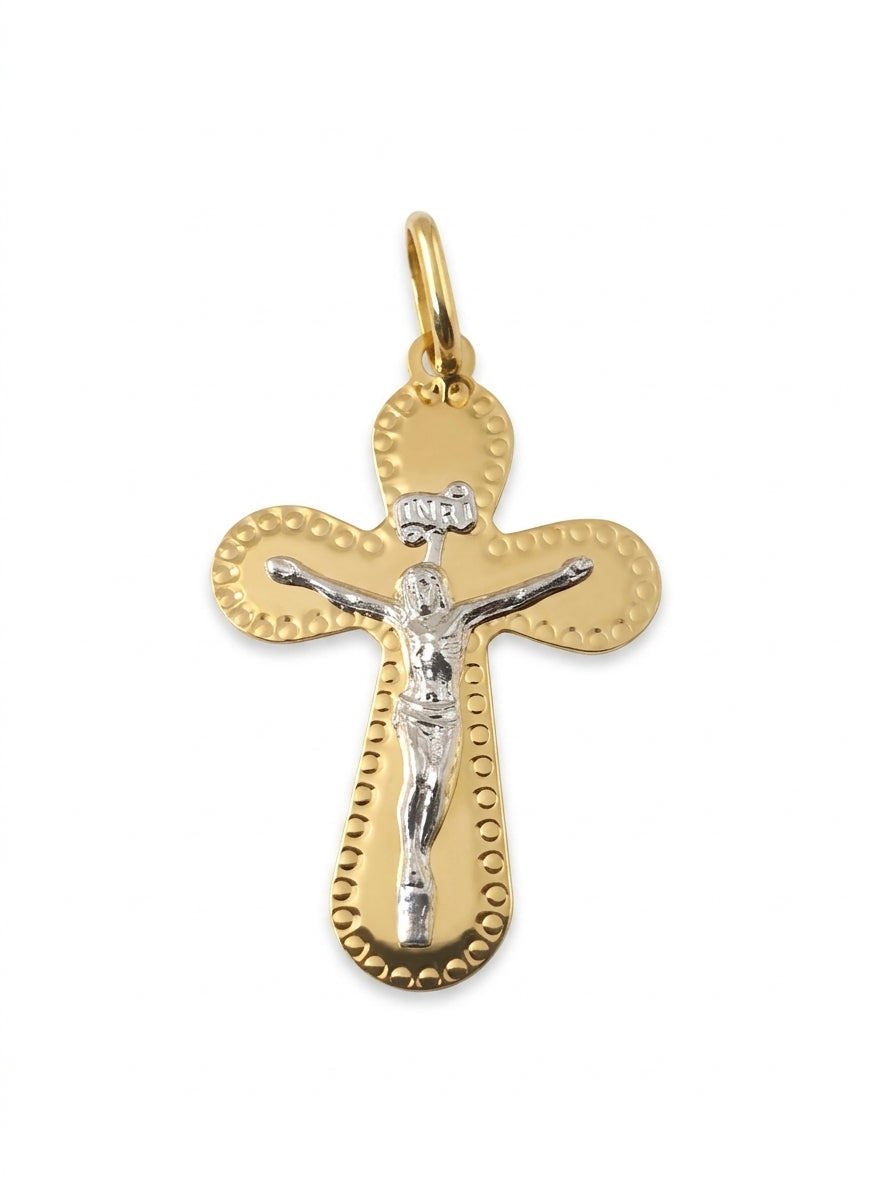 9ct yellow gold crucifix