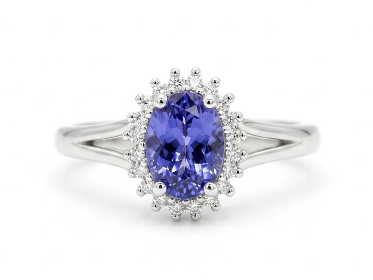 9ct white gold ring