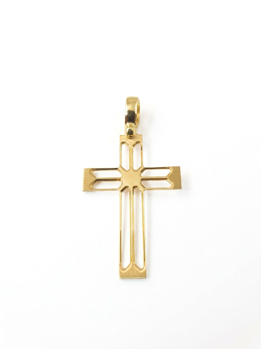 9ct yellow gold cross