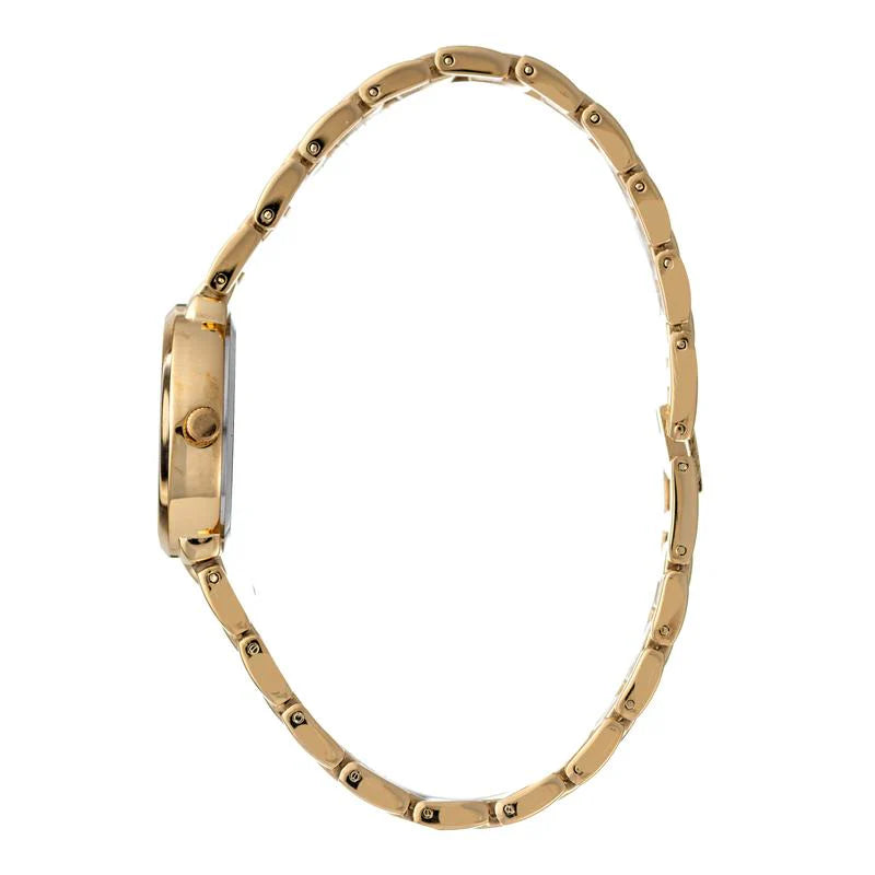 Hallmark Ladies Gold Bracelet Champagne Dial Watch