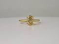 9ct yellow gold ring with laboratory grown diamond