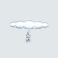 Silver baby pin
