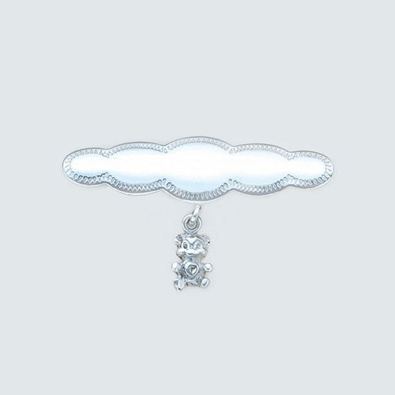 Silver baby pin