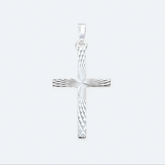 Silver cross pendant
