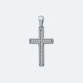 Silver cross pendant