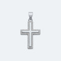 Silver cross pendant