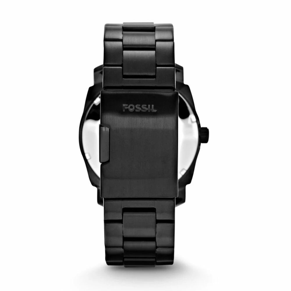 Fossil Men's Machine Black Round Stainless Steel Watch