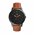 Fossil Men's The Minimalist 3H Light Brown Round Leather Watch