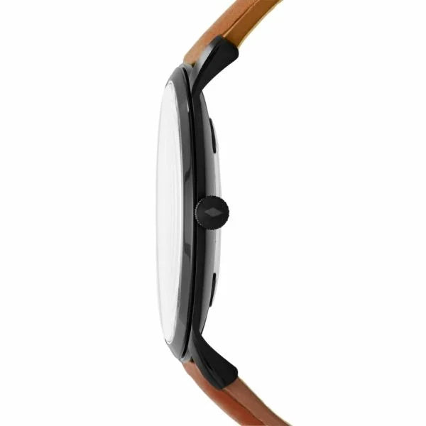 Fossil Men's The Minimalist 3H Light Brown Round Leather Watch