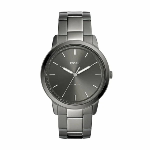 Gents Gunmetal colour Minimalist Fossil Watch