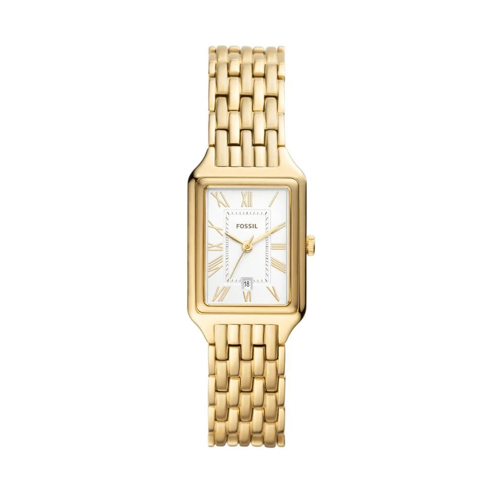 Fossil Women Raquel Three-Hand Date Gold-Tone Stainless Steel Watch