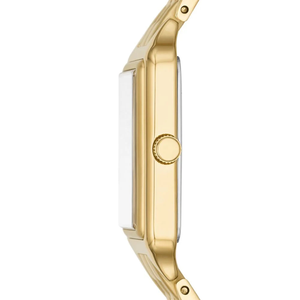 Fossil Women Raquel Three-Hand Date Gold-Tone Stainless Steel Watch