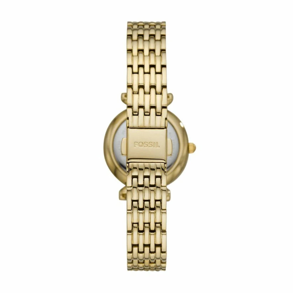 Ladies Gold Plated Carlie Mini Fossil Watch