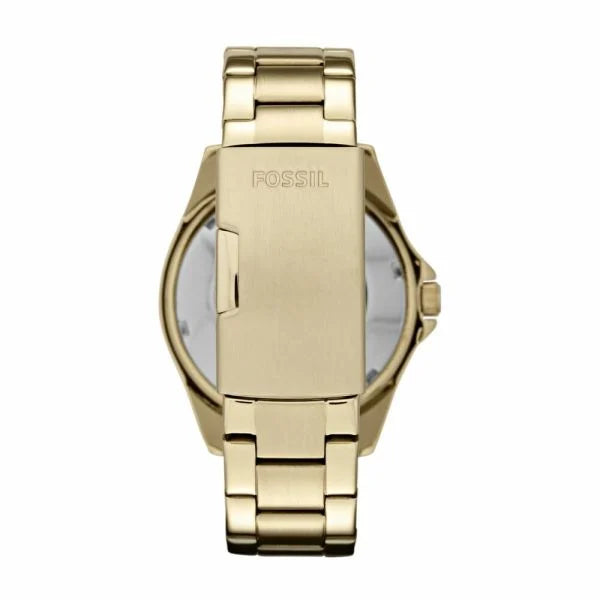 Ladies Gold Plated Riley Fossil Watch