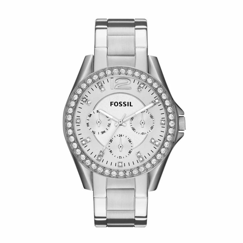 Ladies Stainless Steel Riley Fossil Watch