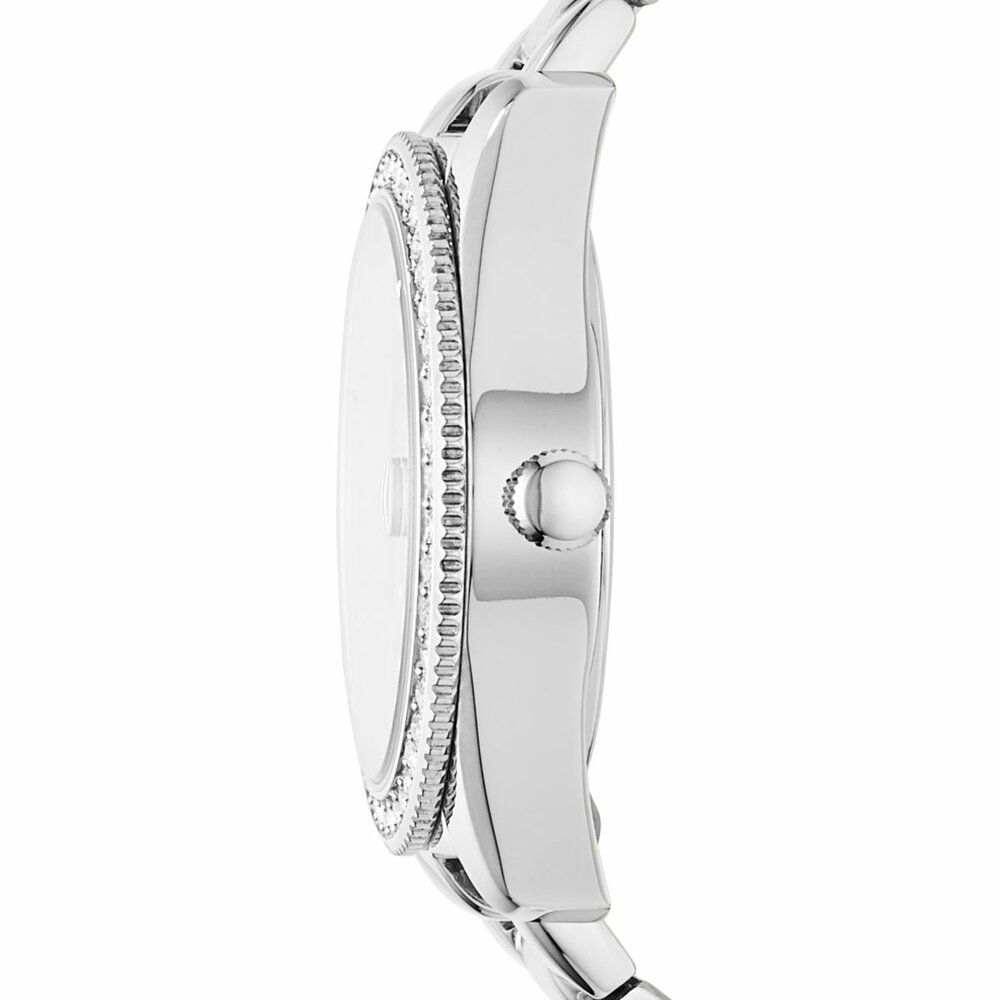 Fossil Women's Scarlette Mini Silver Round Stainless Steel Watch