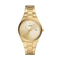 Fossil Women's Scarlette Three-Hand Date, Gold-Tone Stainless Steel Watch