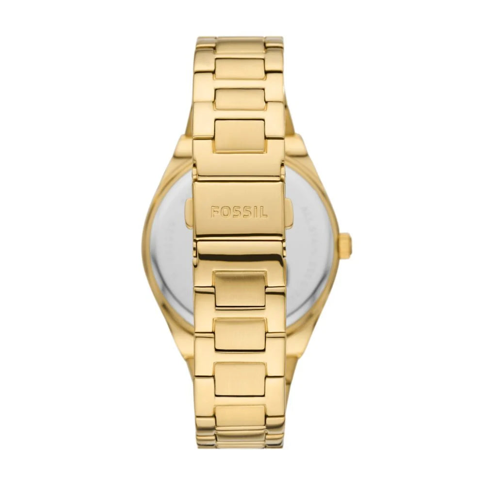 Fossil Women's Scarlette Three-Hand Date, Gold-Tone Stainless Steel Watch