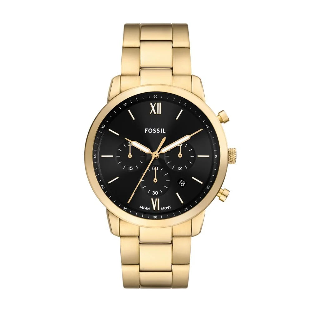 Neutra Stainless Steel Gold Tone Gents Watch